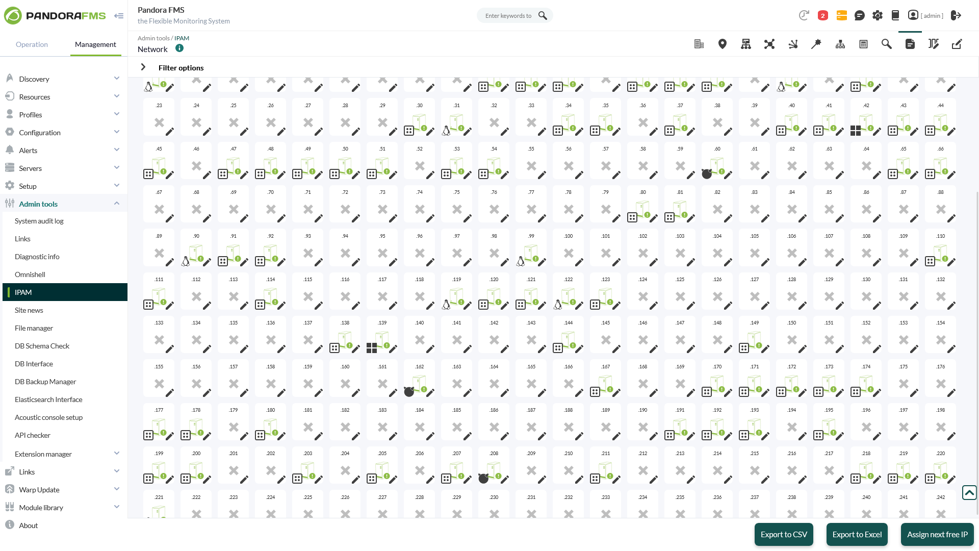 screenshot of Pandora FMS